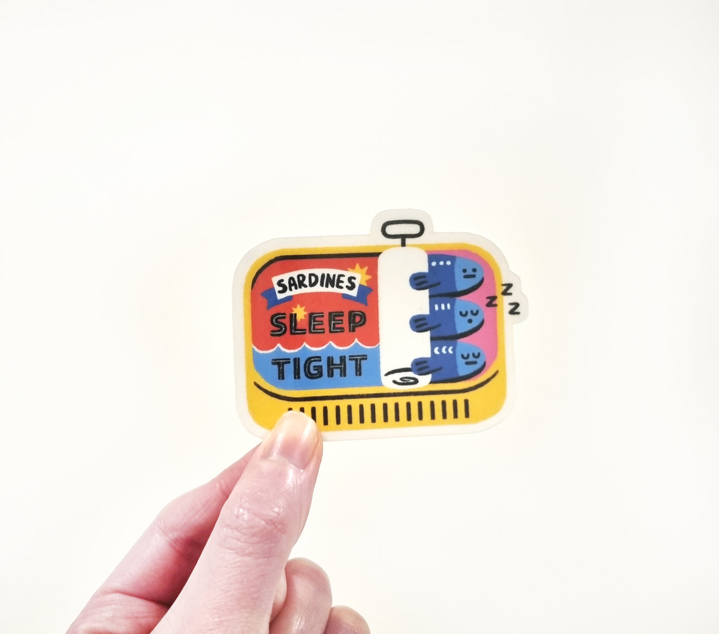 Sleep Tight Canned Sardines Sticker [PATREON]