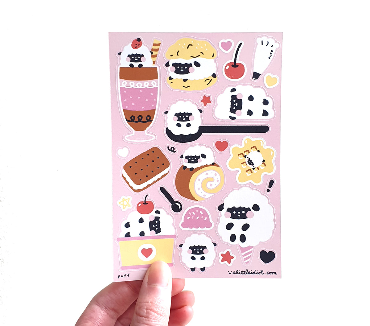 Puff x Desserts Sticker Sheet