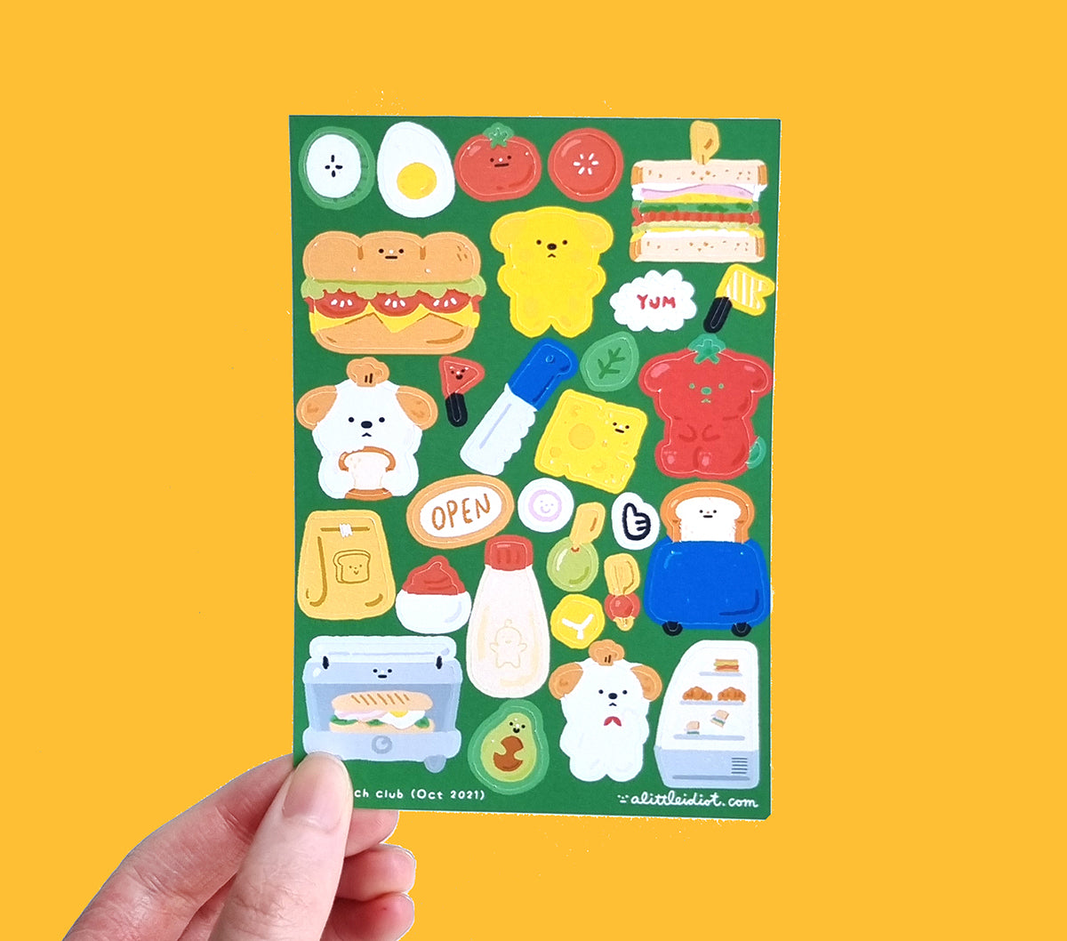Sandwich Club Sticker Sheet [PATREON]