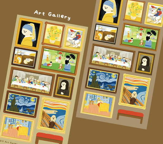 Art Gallery Sticker Sheet